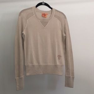 Tory Burch khaki silk sweater